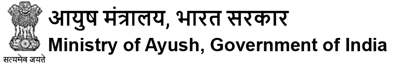 Ministry of AYUSH official logo: Ayurveda, Yoga, Unani, Siddha and Homeopathy